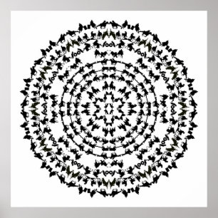 Rocking R Rodeo Mandala 1 Poster