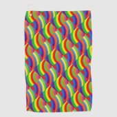 ROCKING RAINBOW SOCK SMALL PATTERNS GOLFHANDDOEK (Voorkant)
