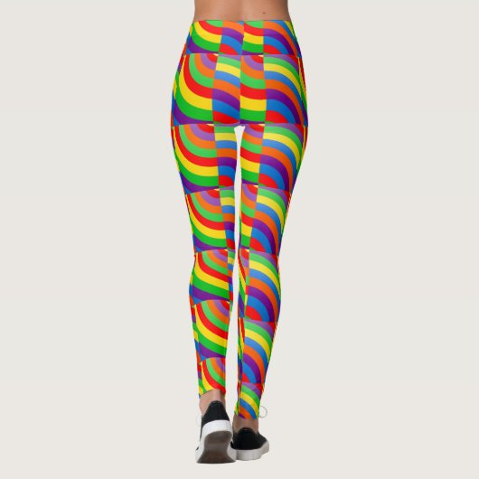 ROCKING RAINBOW SOCK SMALL PATTERNS LEGGINGS (Achterkant)