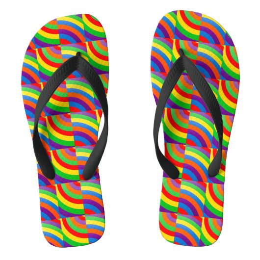 ROCKING RAINBOW SOCK SMALL PATTERNS TEENSLIPPERS (Voetbed)