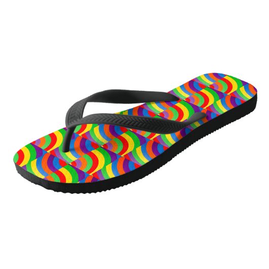 ROCKING RAINBOW SOCK SMALL PATTERNS TEENSLIPPERS (Schuin)