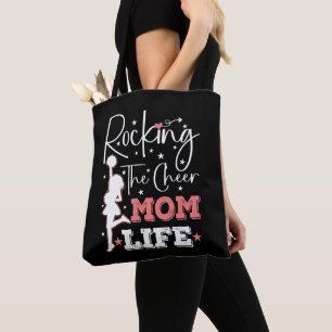 Rocking The Cheer Mom Life Funny Cheerleader Funny Draagtas