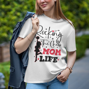 Rocking the Cheer Mom Life Grappig Cheerleading Co T-shirt