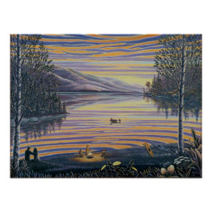 Rocking the Ridge BC Landschap Schilderij Poster Perfect Poster