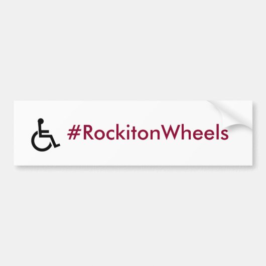 #RockitonWheels Bumpersticker (Voorkant)