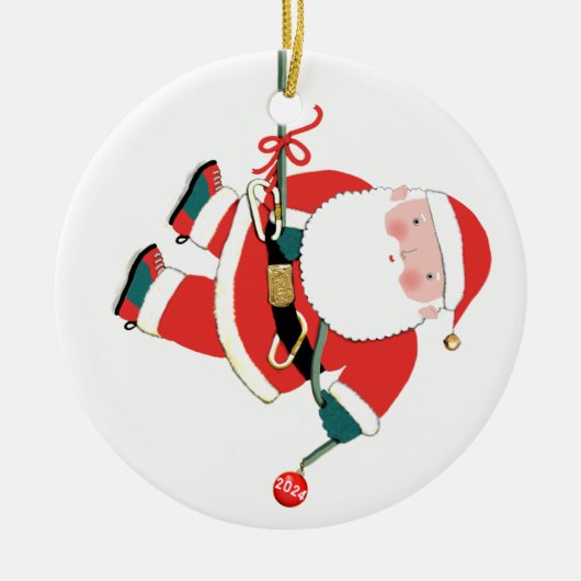 Rockklimmer 2023 keramisch ornament (Voorkant)