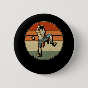 Rockklimmer in de binnenband van de bergbeklimmer ronde button 5,7 cm