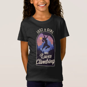 Rockklimmer is gewoon een meisje dat houdt van kli t-shirt
