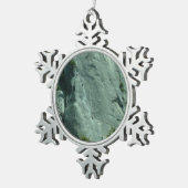 Rockklimmers op El Capitan Tin Sneeuwvlok Ornament (Rechts)