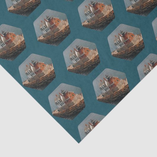 Rockland Breakwater Maine Lighthouse Tissuepapier (Detail)