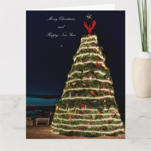 Rockland Maine Kreeftenval Kerstboom Groot Kaart
