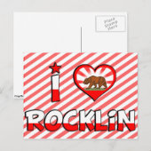 Rocklin, CA Briefkaart (Voorkant / Achterkant)