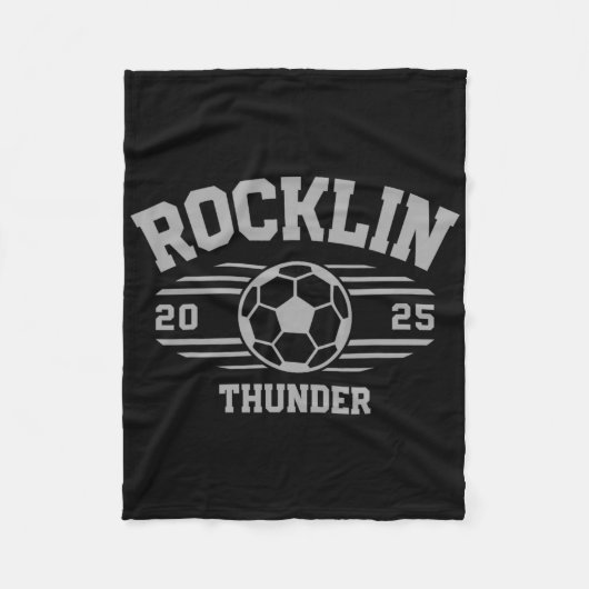 Rocklin Thunder Soccer Byll 2025 Hs  Fleece Deken (Voorkant)
