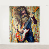 Rockmuzikant Wandkleed (Voorkant)