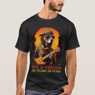 Rock'n Dog Gitaarkostuum voor Rock Music, Boys en T-shirt