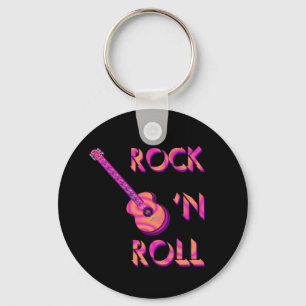 Rock'n Roll Acoustic Guitar Sleutelhanger