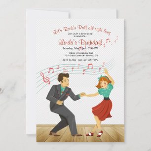 Rock'n Roll Dance Party Kaart