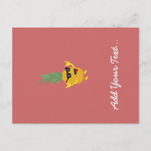 rock'n'roll-ananas briefkaart