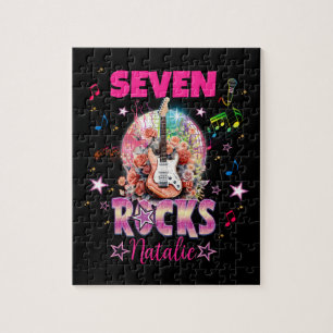 Rock'n'Roll Gitaar Musical Verjaardag Meisje Rocks Legpuzzel