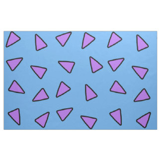 Rocko Style Geometric Triangles Blue en Paars Stof