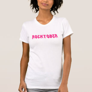 Rockoktober Rock Music Pink Print T-shirt
