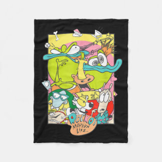 Rockos Modern Life Hilarische Squad Retro Fleece Deken