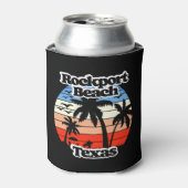 Rockport Beach, Texas Blikjeskoeler (Blikje Voorkant)