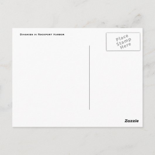 Rockport Briefkaart (Achterkant)