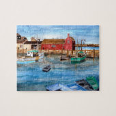 Rockport Harbour Massachusetts New England Paintin Legpuzzel (Horizontaal)