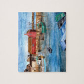 Rockport Harbour Massachusetts New England Paintin Legpuzzel (Verticaal)