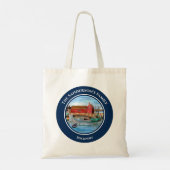 Rockport Harbour Massachusetts New England Paintin Tote Bag (Achterkant)