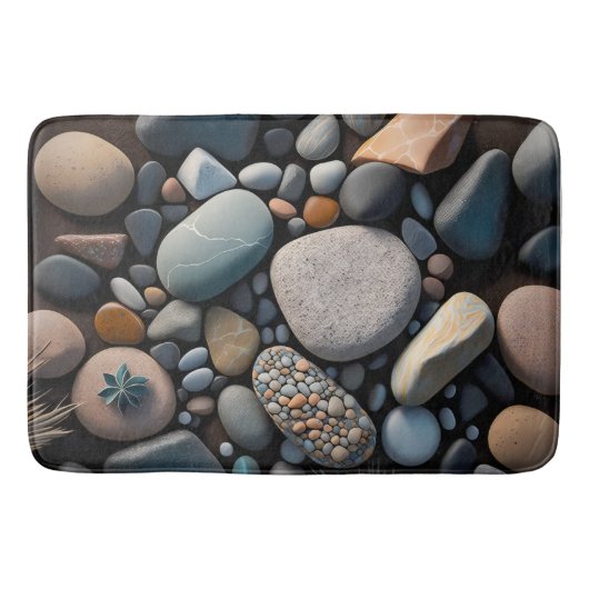 Rocks 3D Graphic Badmat (Voorkant)