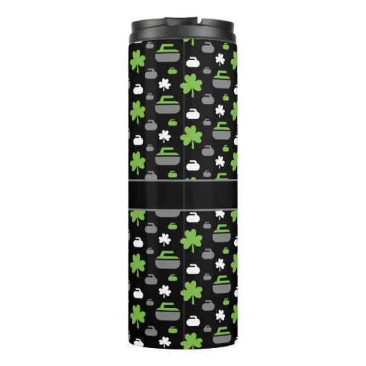 Rocks and Shamrocks Thermal Tumbler met Monogram Thermosbeker (Achterkant)