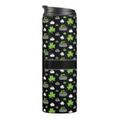 Rocks and Shamrocks Thermal Tumbler met Monogram Thermosbeker (Geroteerd rechts)