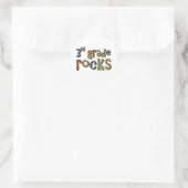 Rocks derde graad ronde sticker (Tas)