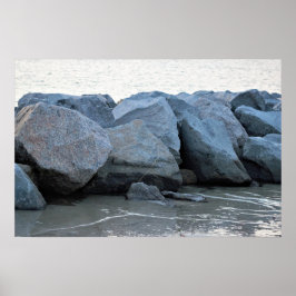 Rocks door het Poster van de Oceaan