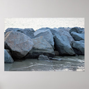 Rocks door het Poster van de Oceaan