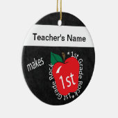 Rocks eerste graad | Schoolleraar | Chalkboard Keramisch Ornament (Rechts)