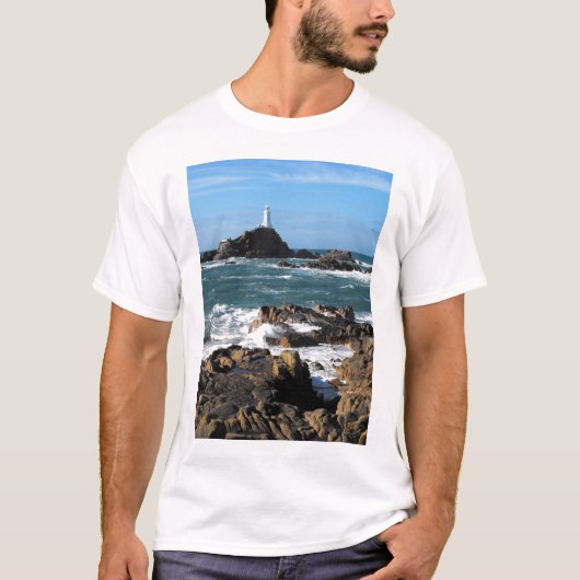 Rocks- en Corbiere-vuurtoren, Jersey T-shirt (Voorkant)
