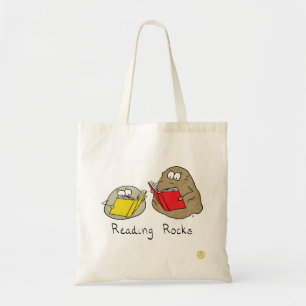 Rocks Funny Book Canvas tas