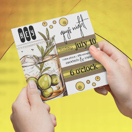 Rocks Glass | Olijven | Jongens avondje uit Kaart