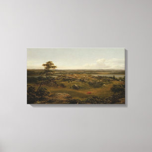 Rocks in New England door Martin Johnson Heade Canvas Afdruk