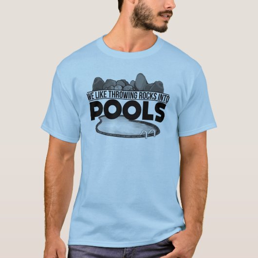 Rocks in pools t-shirt (Voorkant)