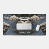 Rocks in Stream Natuur gepersonaliseerd Bureaumat (Keyboard & Muis)
