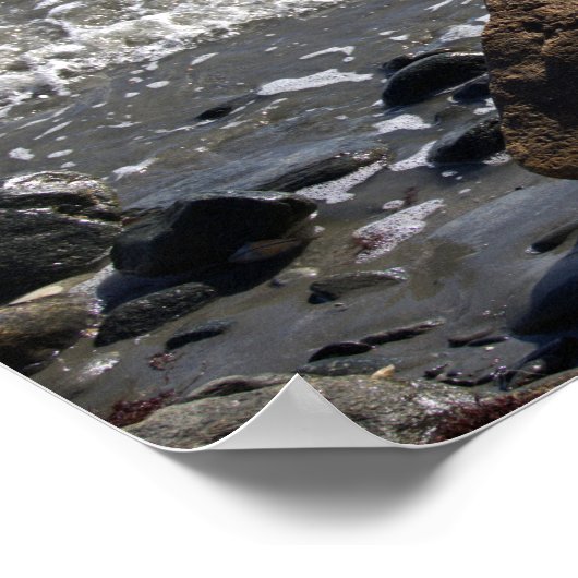 Rocks in the Ocean Poster (Coin)