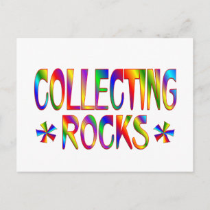 Rocks verzamelen briefkaart