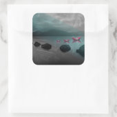 Rocks Vierkante Sticker (Tas)
