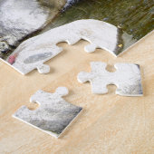 Rocks Waterval Landschap Water Jigzaag Puzzle Legpuzzel (Zijkant)