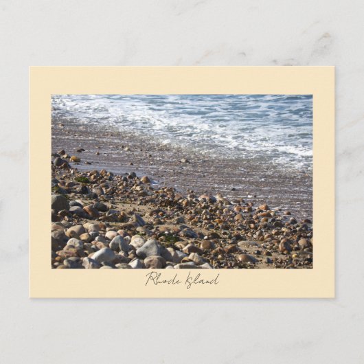 Rocks Waves Rhode Island Postcard Briefkaart (Voorkant)