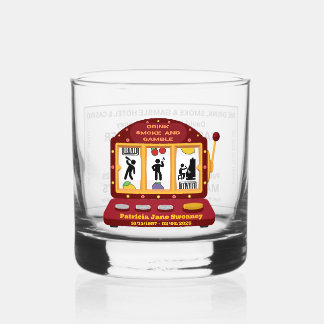 Rocks Whiskey Glass - Drink rook en gokken Whisky Glas